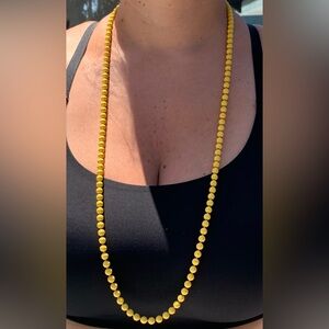 Vintage Whoopsie Daisy Enamel Over Metal Bead Necklace